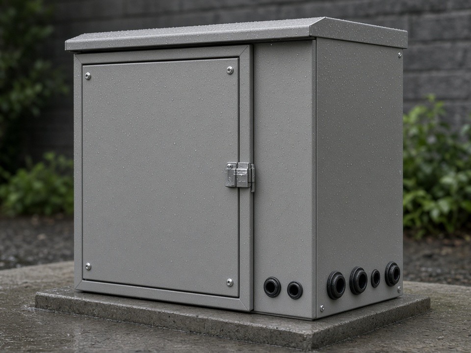 Sheet metal enclosure for EV charging equipment