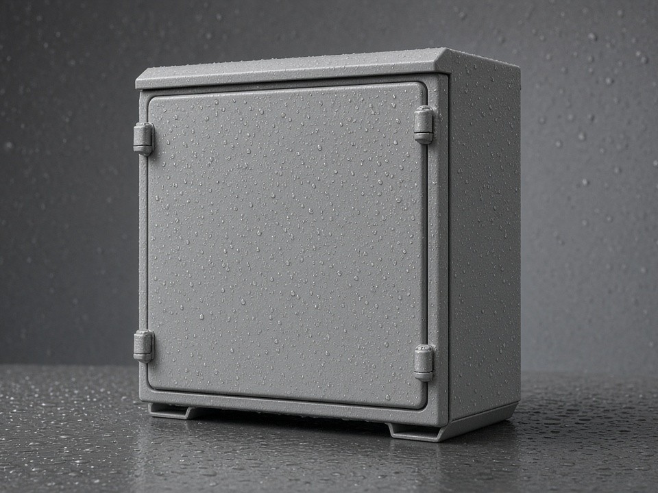 Custom sheet metal enclosure manufactured for an indoor electrical application
