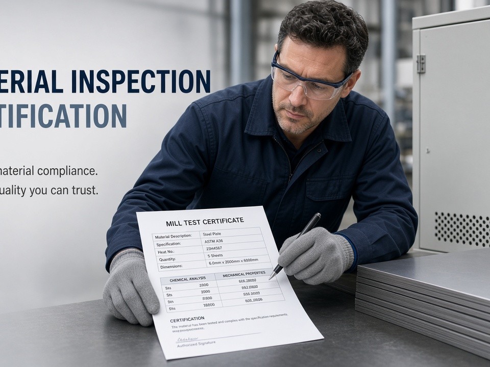 Precision Sheet Metal Fabrication with Full Material Inspection Certification