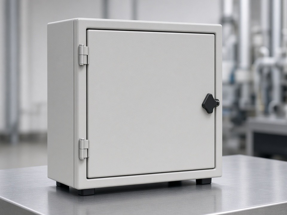 Fabricated PLC enclosure for industrial control systems